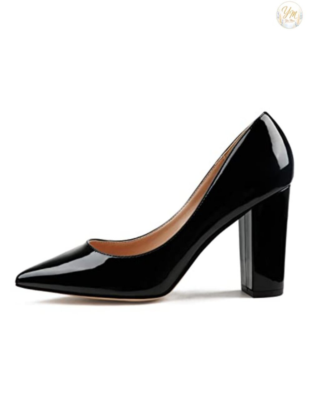 Women's Chunky Heel Pointed Toe Pumps Block Heel Ankle Strap